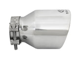 aFe Takeda Universal Exhaust Tip 2-1/2 IN Inlet x 4 IN Outlet x 6 IN L- Polished
