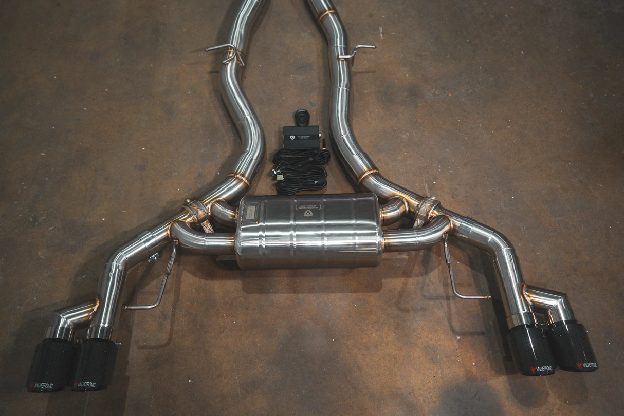 Valvetronic Designs® (18-24) BMW X3/X4 M40i Valved Sport Cat-Back Exhaust with 4" OD Tips
