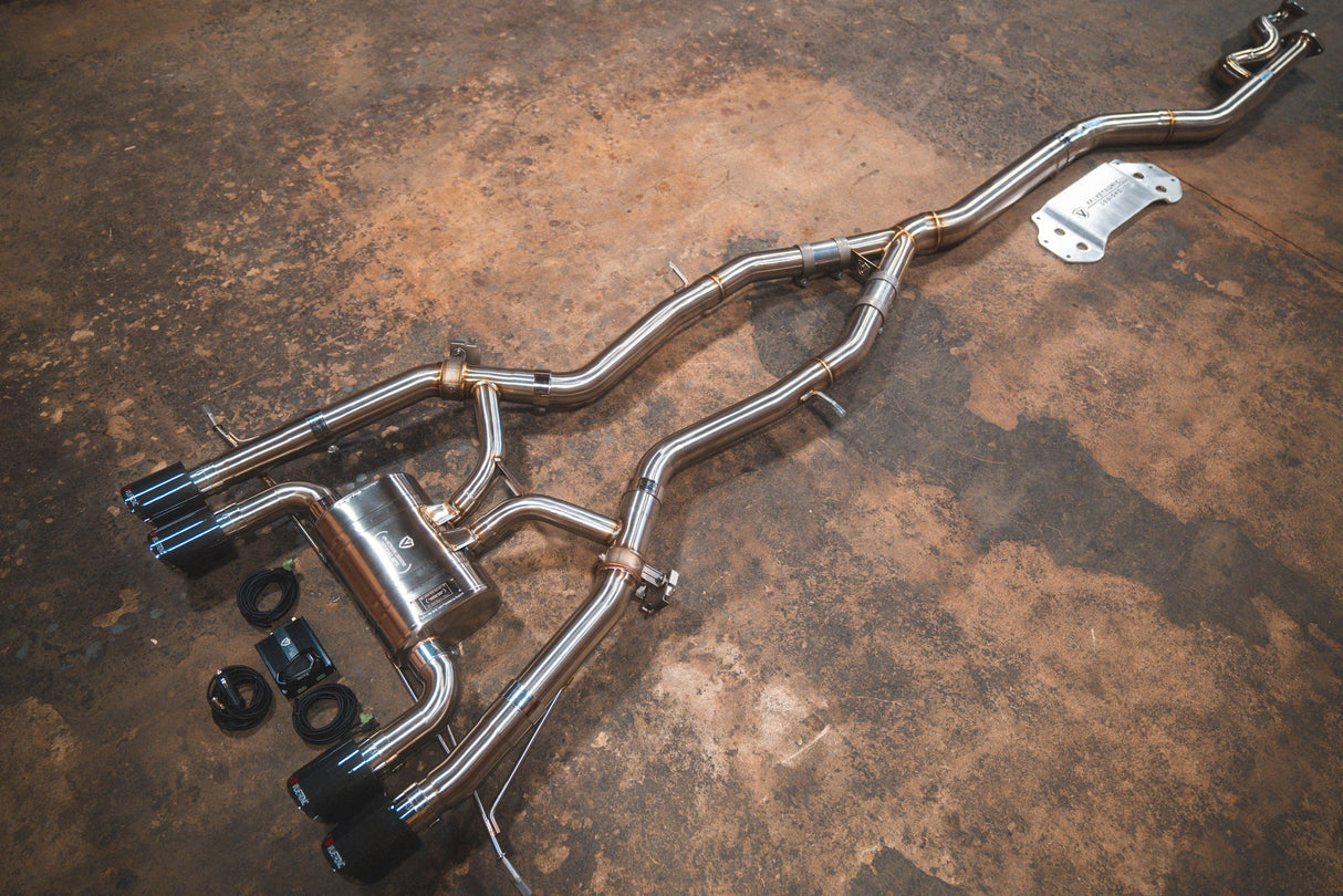 Valvetronic Designs® (20-25) BMW M3/M4 G8x Valved Sport Cat-Back Exhaust with 4" OD Tips
