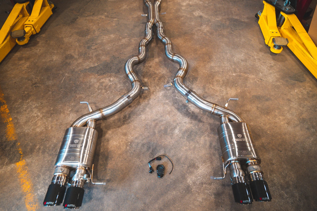 Valvetronic Designs® BMW F10 M5/F06 M6 Valved Sport Cat-Back Exhaust with 4" OD Tips