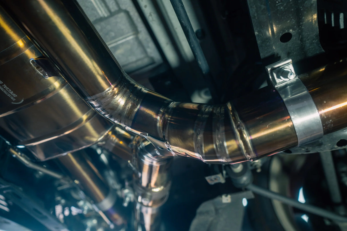 Valvetronic Designs® Nissan GT-R R35 Titanium Cat-Back Exhaust with 4" OD Tips