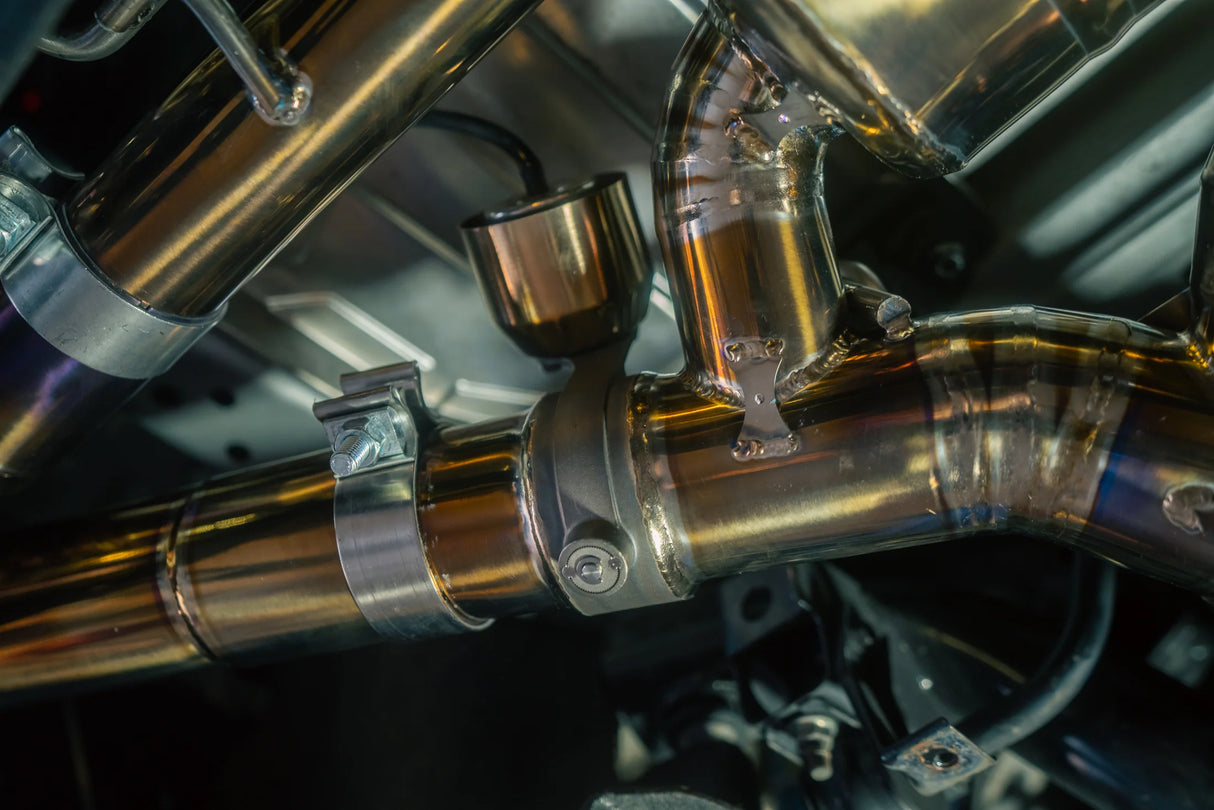 Valvetronic Designs® Nissan GT-R R35 Titanium Cat-Back Exhaust with 4" OD Tips