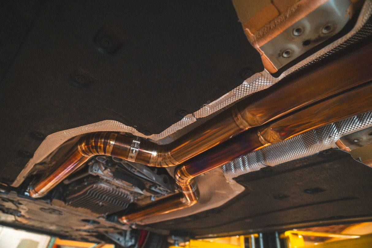 Valvetronic Designs® BMW M8 F91/F92/F93 Valved Sport Cat-Back Exhaust with 4" OD Tips