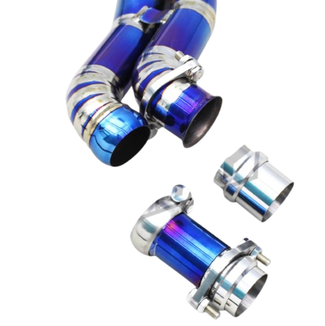 00-06 BMW M3 E46 S54B32 3.2L Titanium Catless Exhaust Mid-Pipes