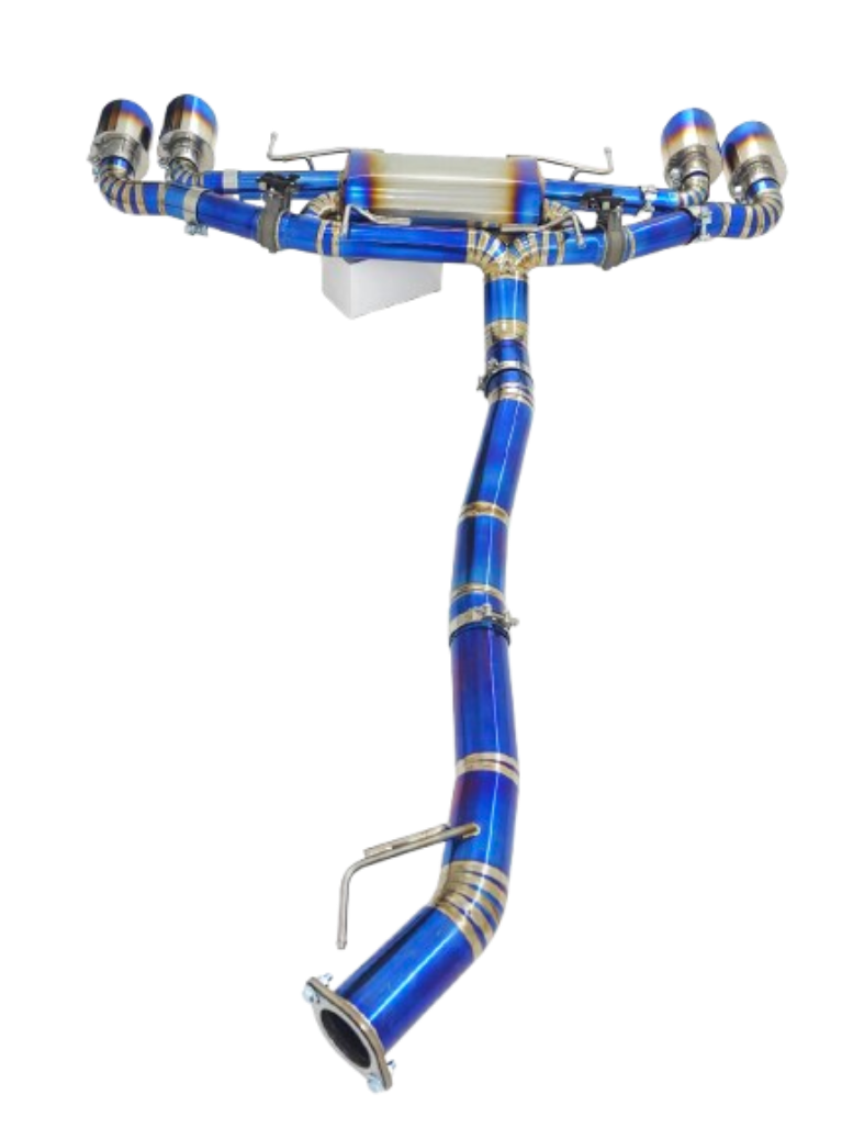 Kingman Speed® (09-24) Nissan GT-R R35 Blue Titanium Cat-Back Exhaust