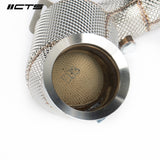 CTS Turbo® (17-20) Mercedes-Benz AMG E63 W213 304SS 2.75" Hi-Flo Catalytic Converters