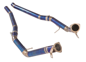 19-25 Audi RS6 C8/RS7 4K8 Titanium 3" Catless Exhaust Mid-Pipes

