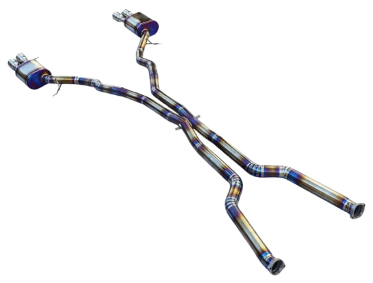 05-11 BMW M6 E63/E64 5.0L S85BB50 Blue Titanium Cat Back Exhaust 