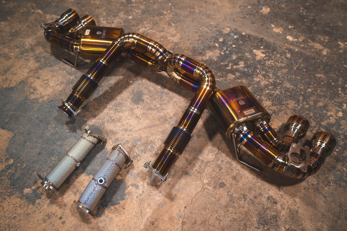 Valvetronic Designs® Corvette C8 Titanium Valved Sport Cat-Back Exhaust with 4" OD Tips