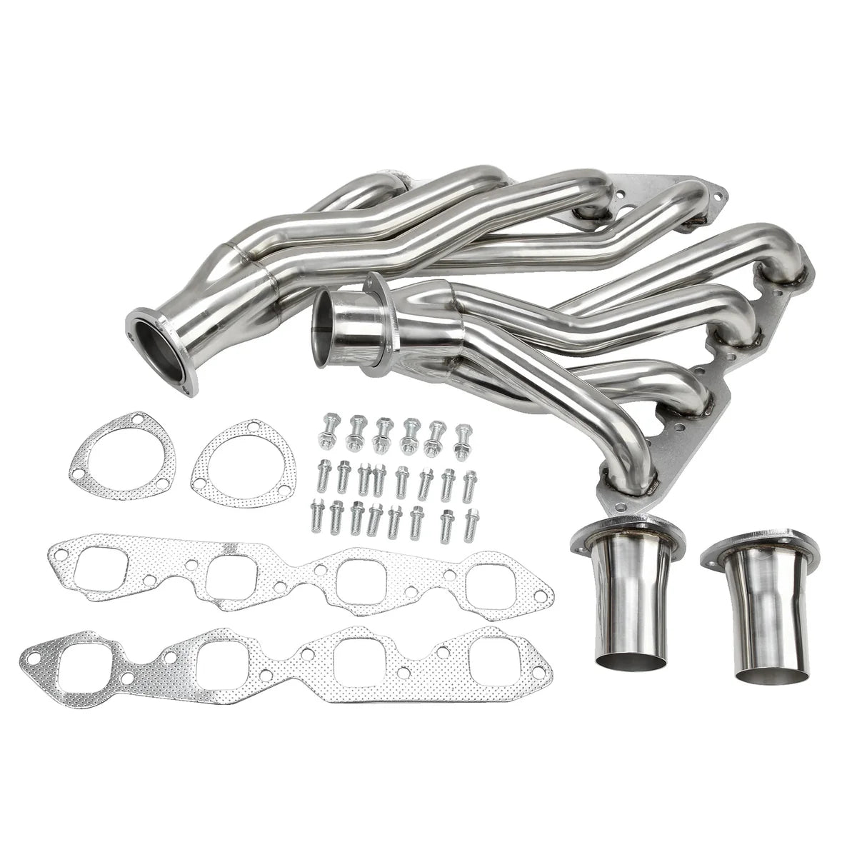 65-72 Camaro/Nova/Bel Air/Biscayne/Impala V8 Long Tube Headers with Catless Mid-Pipes