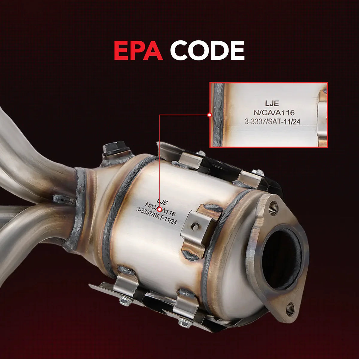 12-17 Accent/Veloster/Rio/Soul 1.6L 409SS EPA Catalytic Converter

