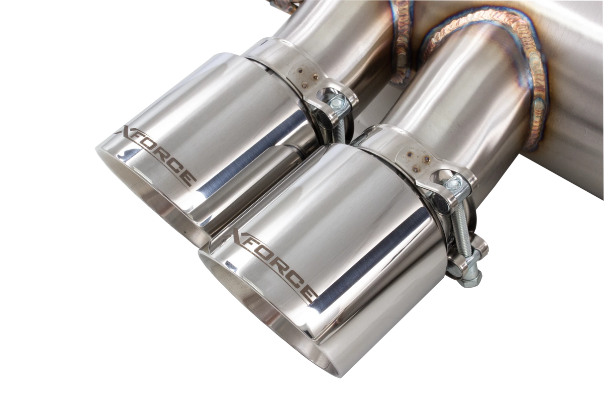 XForce (20+) BMW M3/M4 G80/G82 304SS 3" Varex Valved Cat-Back Exhaust with Quad 4" OD Tips