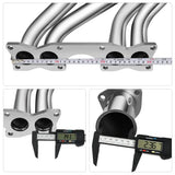(90-95) Nissan D21 4WD 2.4L Long Tube Exhaust Headers with Catless Y-Pipe