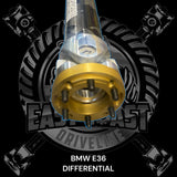 East Coast Driveline® BMW E36 Custom Length 3” Carbon Fiber Slip Shaft (3.25”OD) with Toyota Supra MK4 Manual 6-Speed Transmission & BMW E36 Rear Differential 6 Bolt CV