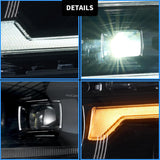 15-23 Dodge Charger Head Lights with White DRL Strip (Halogen)