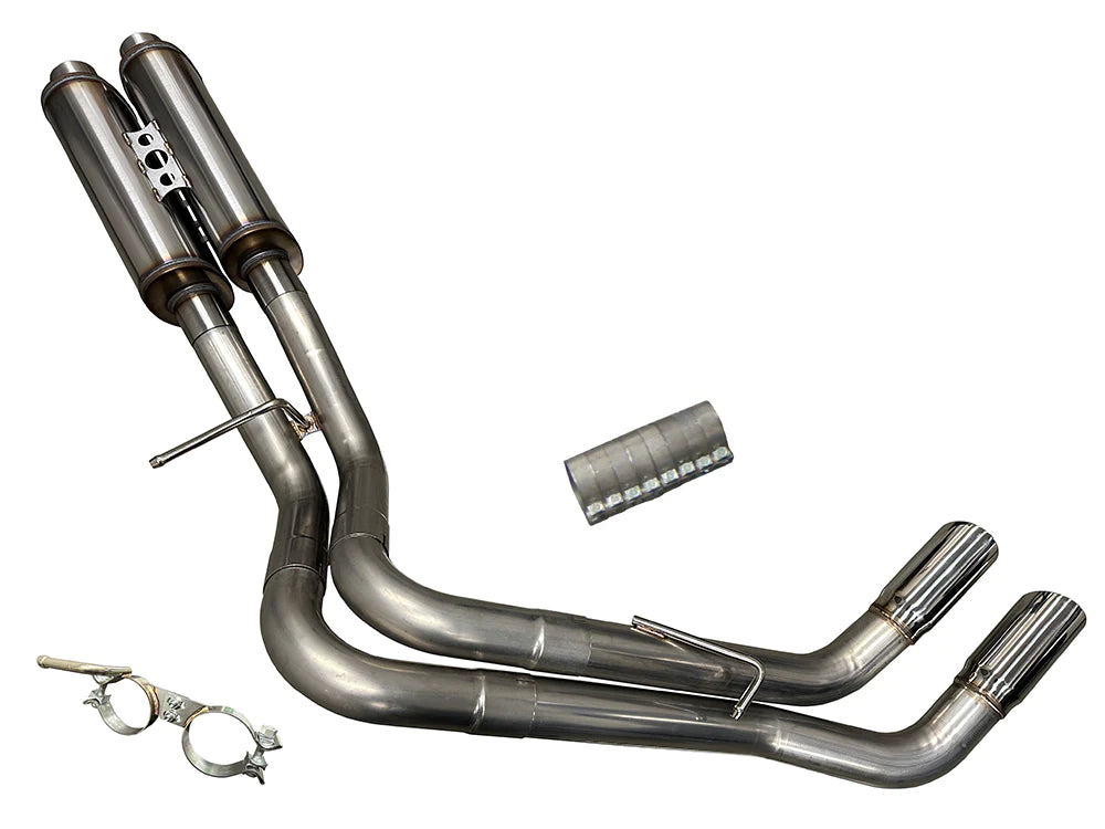 Speed Engineering® GM SUV/Truck 304SS 3" True Dual Cat-Back Exhaust (Single Cab-Rear Exit)