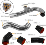 Kingman Speed® (15-23) Ford Mustang 2.3L 2.5" x 2.75" Polished Aluminum Intercooler Pipe Kit