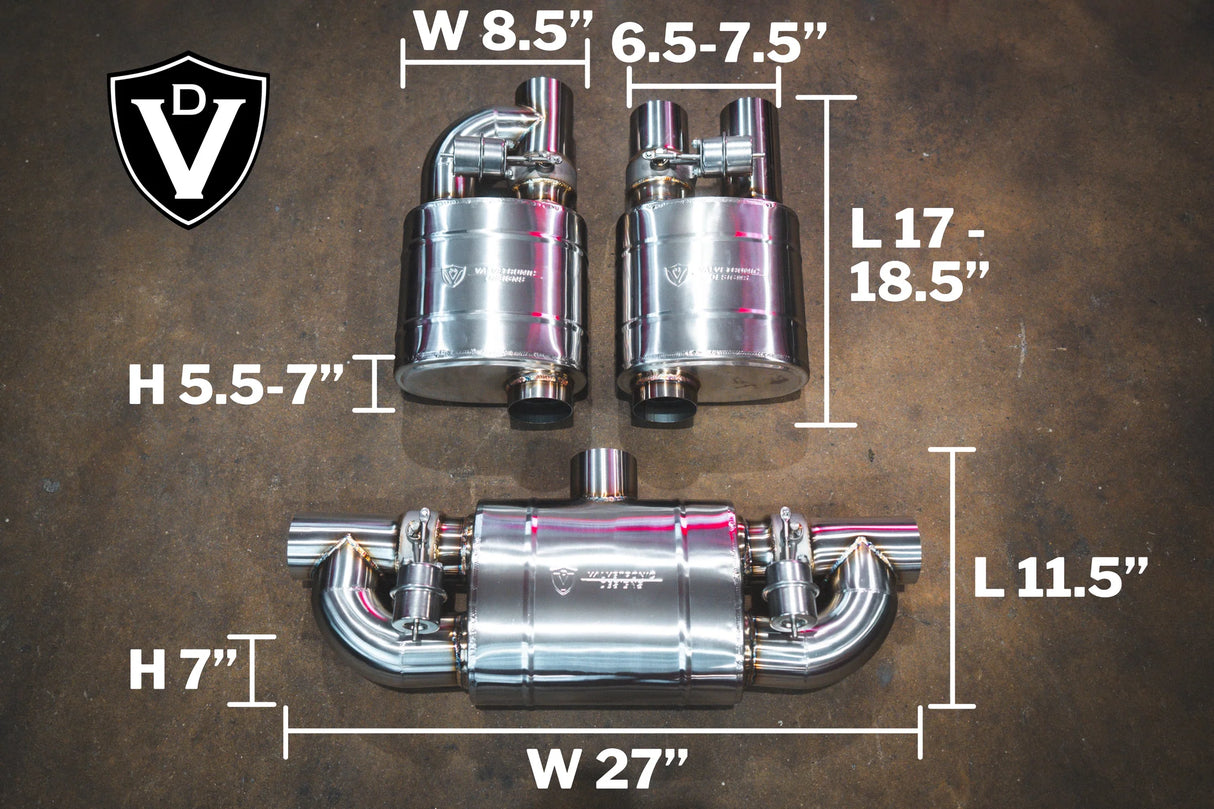Valvetronic Designs® UNIVERSAL VALVED MUFFLER KIT