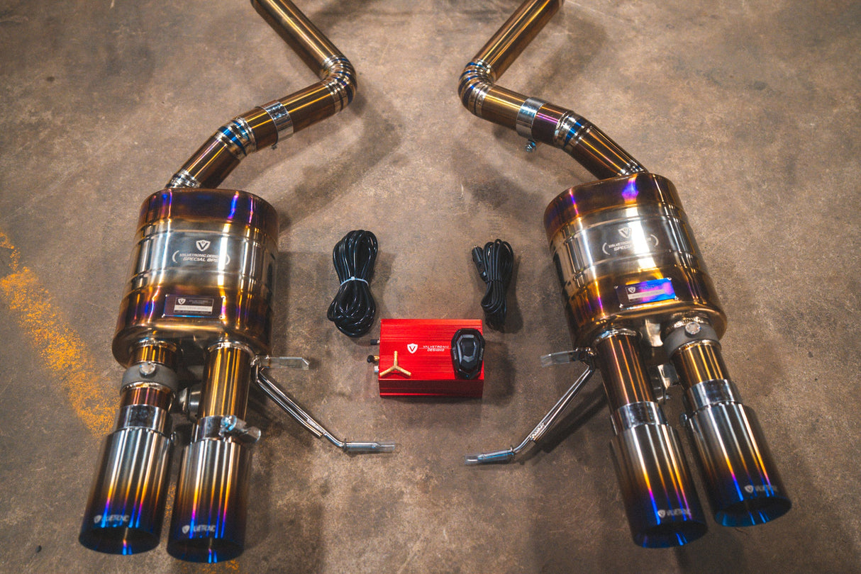Valvetronic Designs® (08-13) BMW M3 E9x V2 Titanium Valved Sport Cat-Back Exhaust with 4" OD Tips