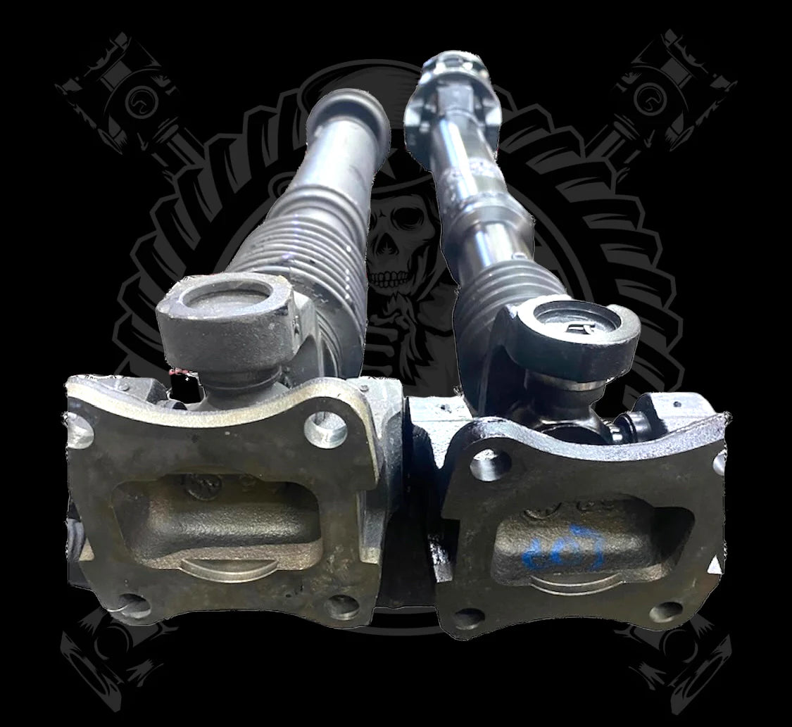 East Coast Driveline® (19-25) RAM 2500/3500 6.4L 8HP75 Front Driveshaft with New Transfer Case Bolt-On style Flange Yoke