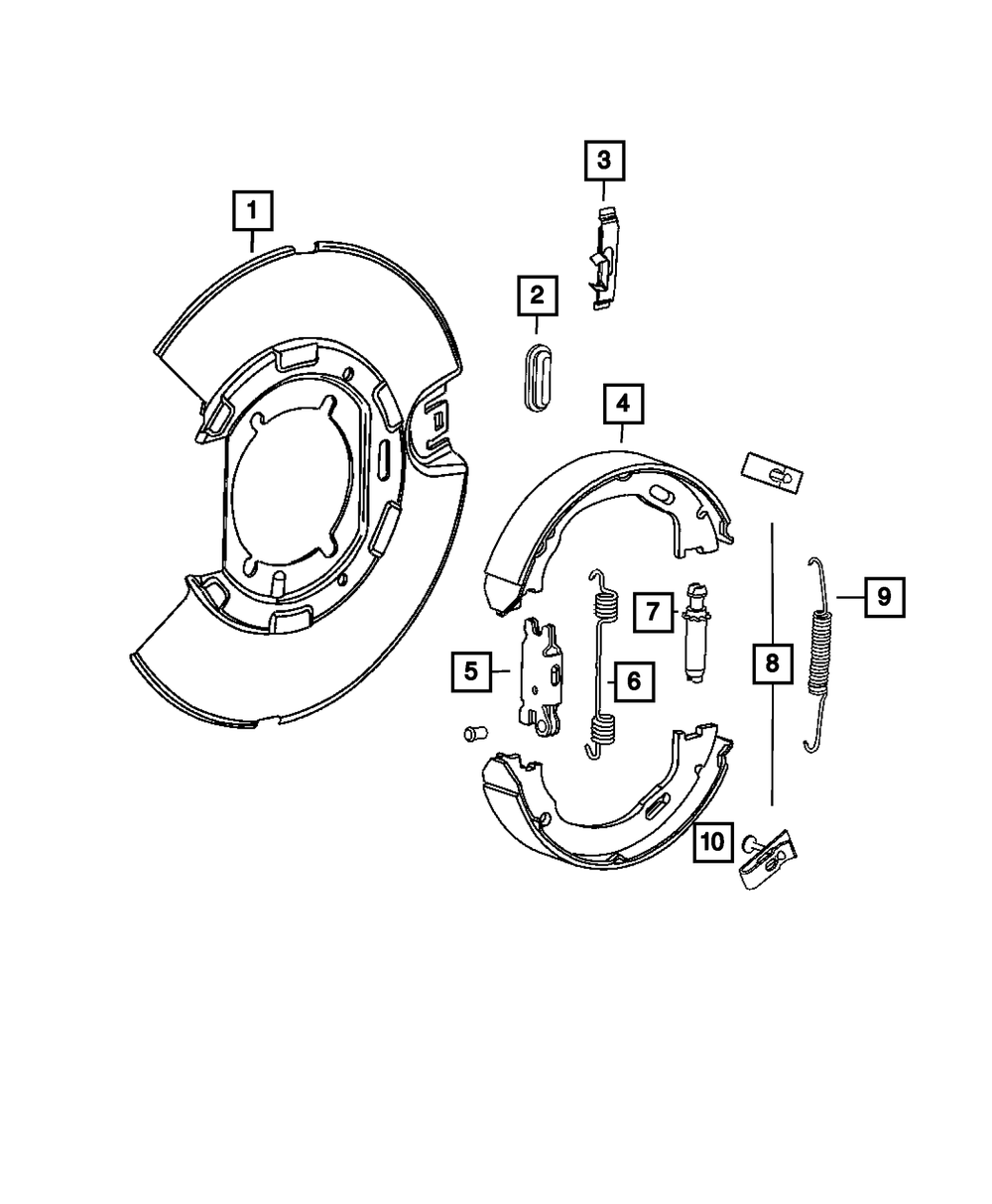 Mopar® #5179890AA Universal Brake Shoe Hold Down Pin