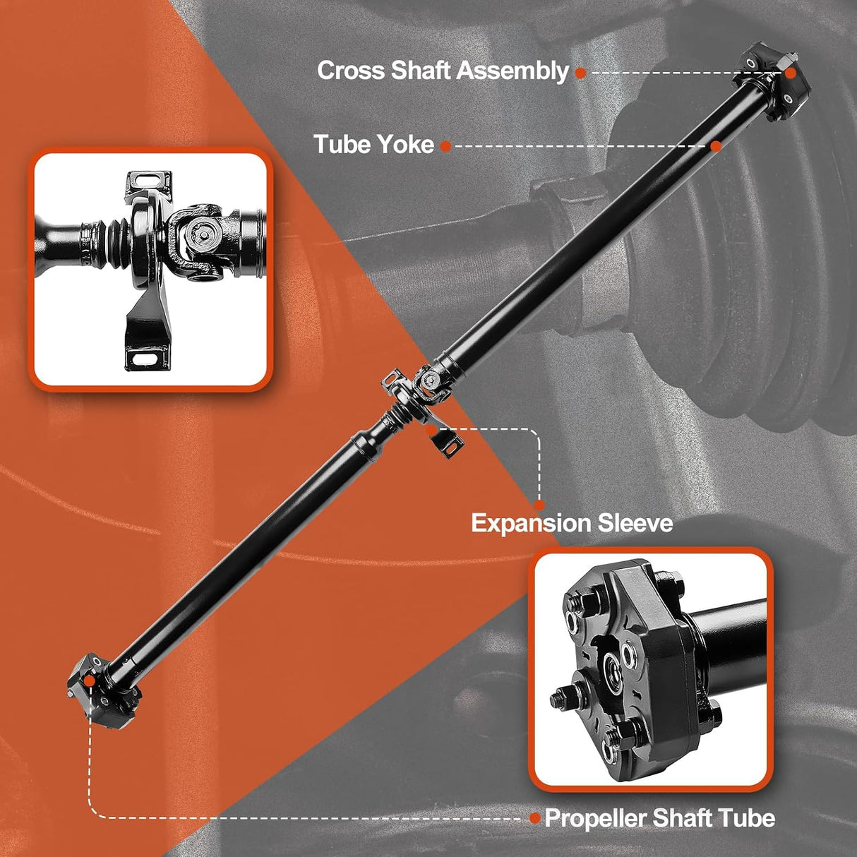 09-14 Dodge Challenger 5.7L 8Speed Auto Rear Driveshaft 4593855AA
