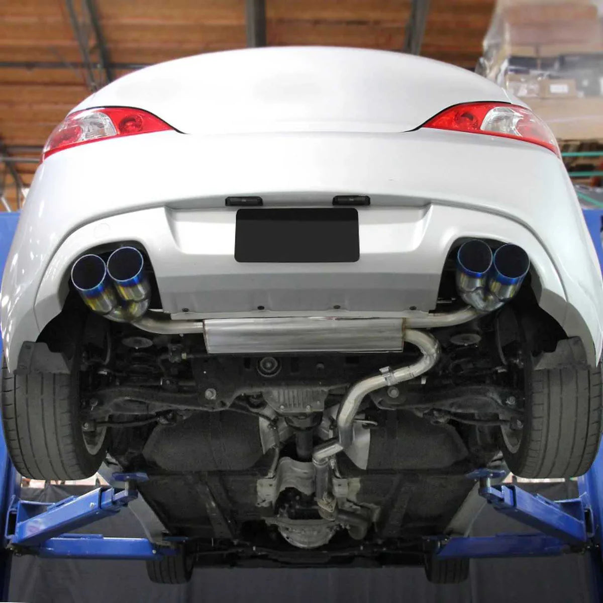 (09-14) Hyundai Genesis Coupe 2.0L Cat-Back Exhaust with Quad 4" OD Burnt Tips
