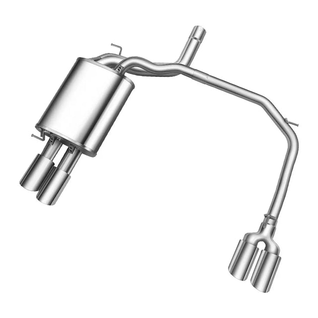 (05-10) BMW 523i/525i/530i E60/E61 Cat-Back Exhaust with Quad 4" OD Tips
