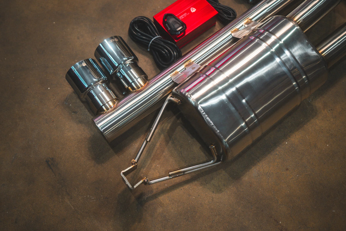 Valvetronic Designs® (00-06) BMW M3 E46 Valved Axle-Back Exhaust with 4" OD Tips