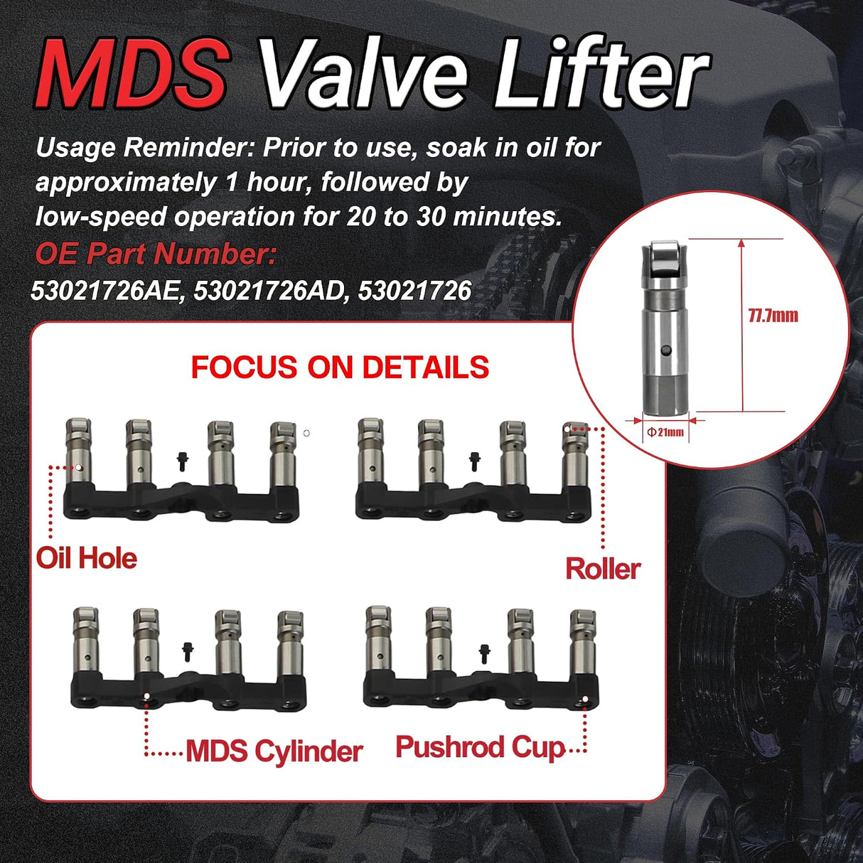 Dodge/Jeep/RAM 6.4L 392 MDS/VVT Engine Valvetrain Overhaul Kit