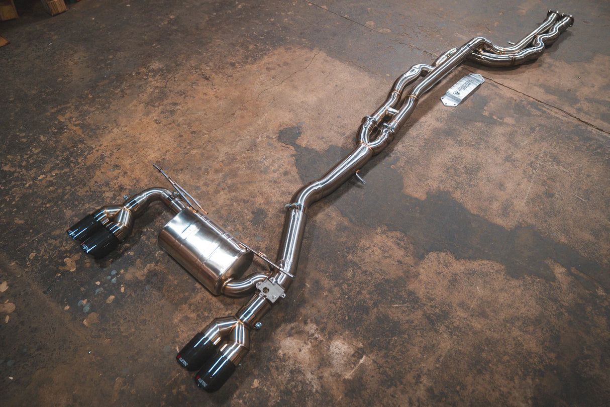 Valvetronic Designs® BMW F87 M2 Competition Equal Length Valved Sport Cat-Back Exhaust with 4" OD Tips