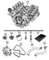 Mopar® #53032855AA (08-13) Mopar 4.7L V8 PCV Crankcase Vent Valve