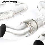 CTS Turbo® (12-19) Audi S6/S7/RS7 C7 4.0L 304SS 3" Catless Downpipe Set