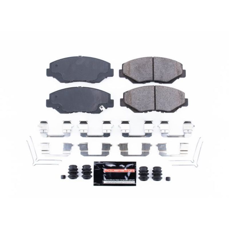 Rear Ceramic Carbon Fiber Brake Pads For 2012-2015 Honda Pilot | Low Dust, High Heat, Hardware Included-1044656