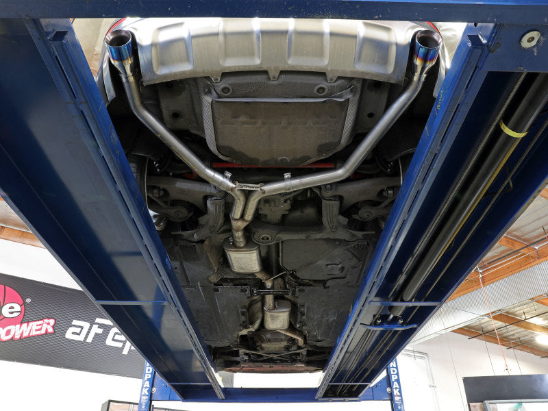 aFe MACH Force-Xp 13-16 Audi Allroad L4 SS Cat-Back Exhaust w/ Blue Flame Tips