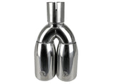 aFe MACH Force-Xp Universal Exhaust Tip 2-1/2 IN Inlet x 3-1/2 IN Outlet X 12 IN L