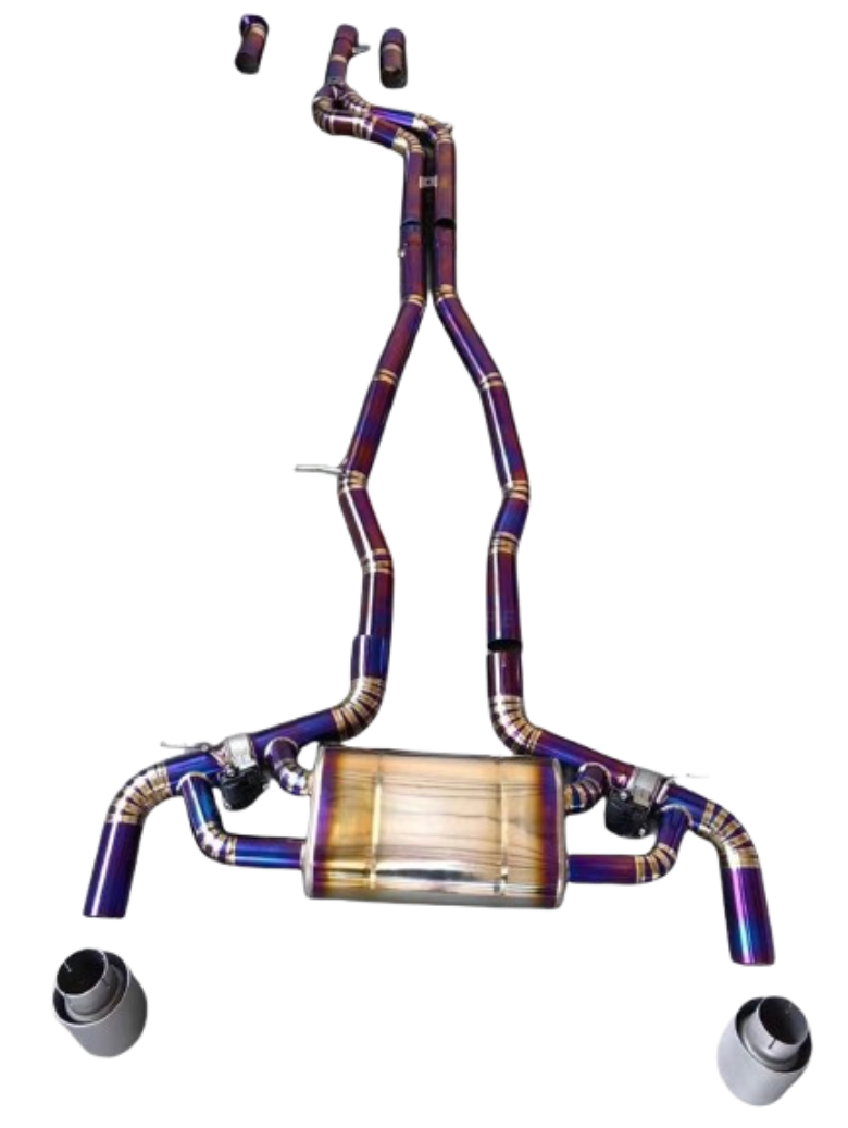 Toyota GR Supra A90 3.0L B58B30 Purple Titanium Cat-Back Exhaust 