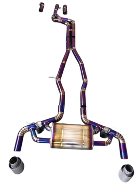 Toyota GR Supra A90 3.0L B58B30 Purple Titanium Cat-Back Exhaust 