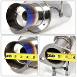 (06-11) Honda Civic 1.8L R18A1 2.25" Cat-Back Exhaust with 4" OD Burnt N1 Tip