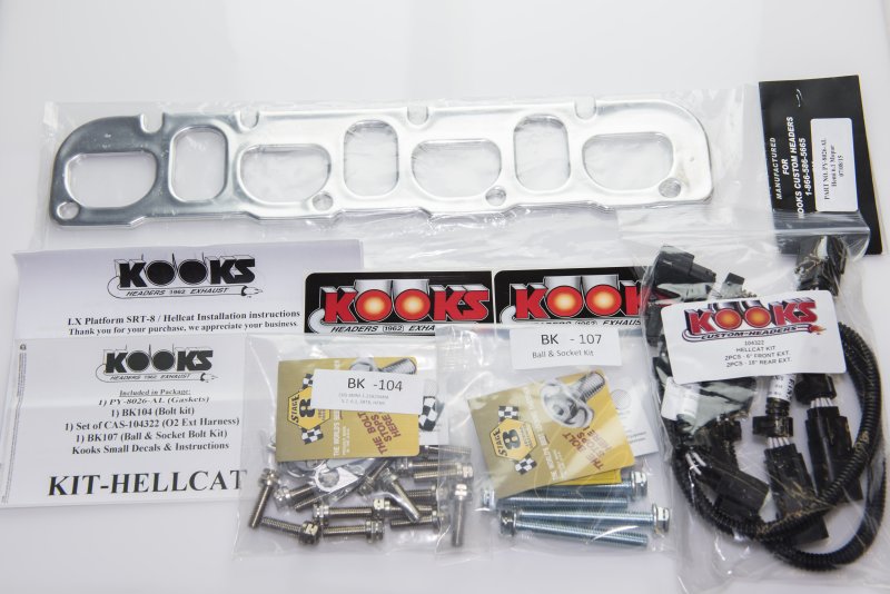 Kooks Dodge Challenger/Charger SRT Hellcat 304SS 2" Long Tube Headers