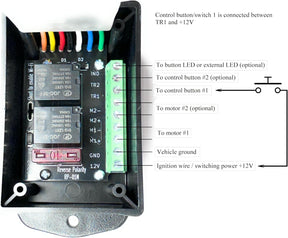 Universal Exhaust Cutout One-Touch Button Controller Box Module