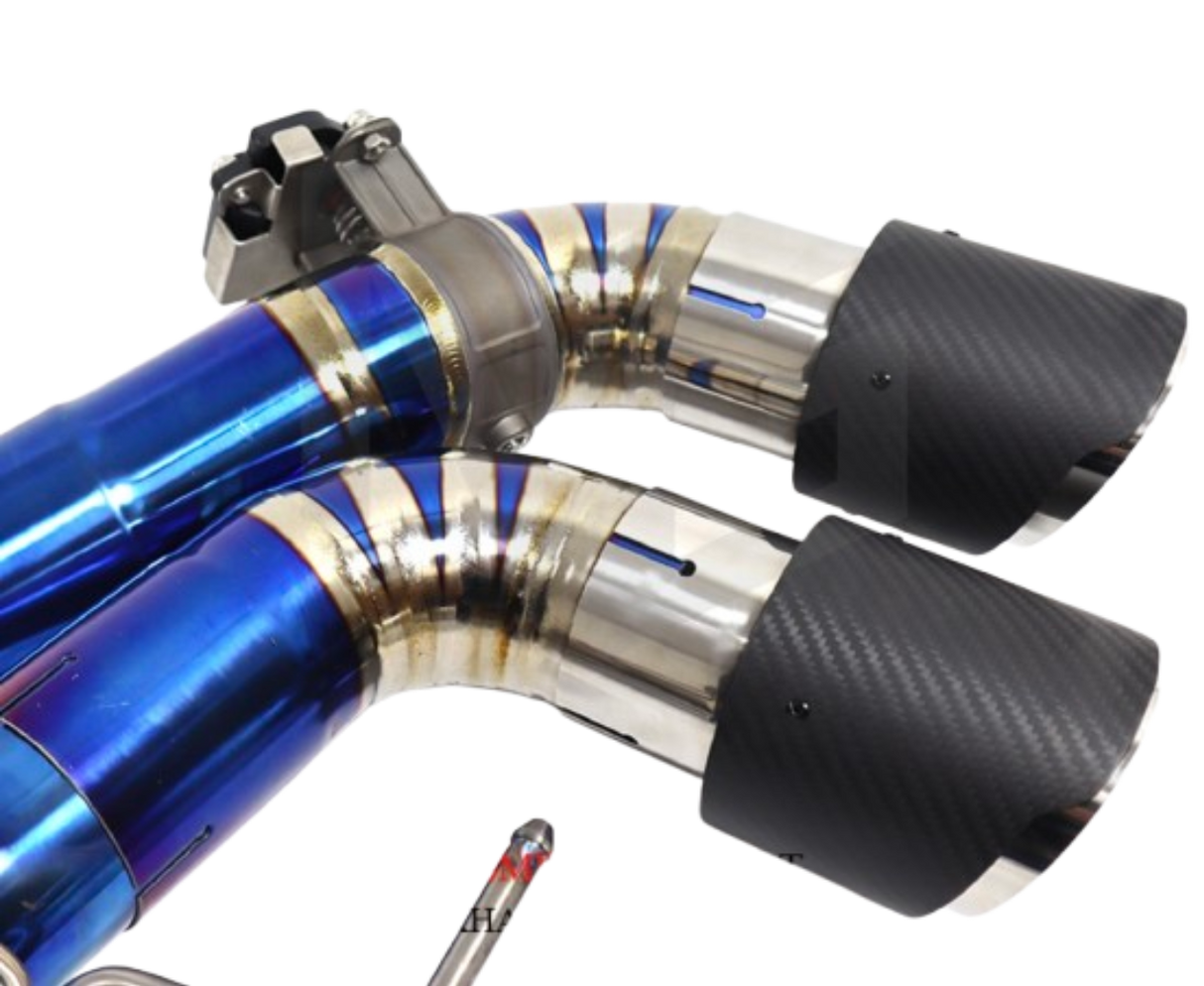 19-25 BMW M8 F91/F92/F93 4.4L S63B44 Titanium Cat-Back Exhaust 