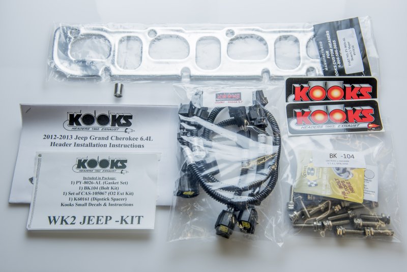 Kooks (12-20) Durango/Grand Cherokee SRT 2" Long Tube Headers with Catless X-Pipe