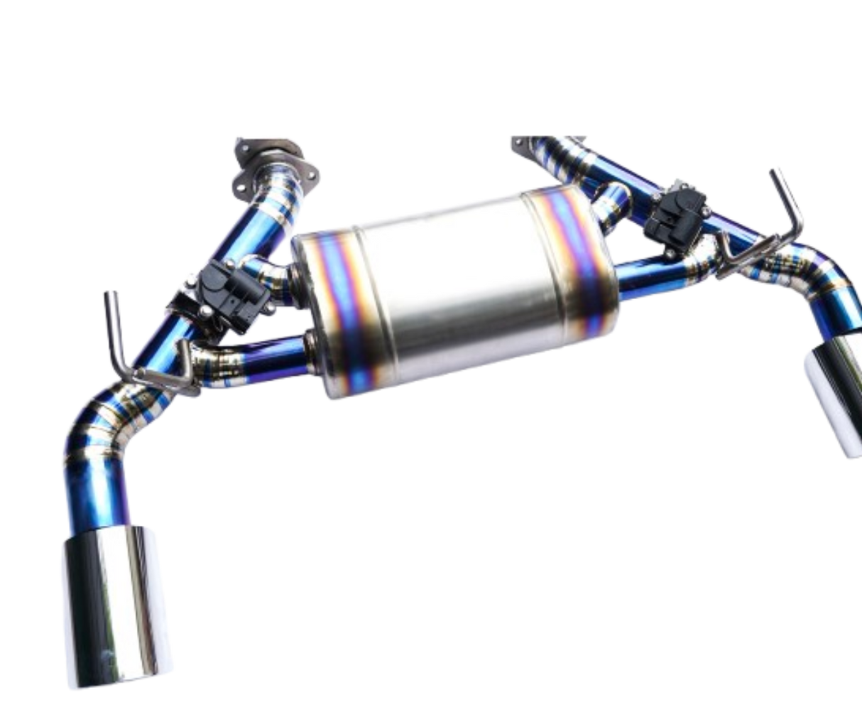16-22 INFINITI Q50/Q60 2.0L M274 Blue Titanium Cat-Back Exhaust

