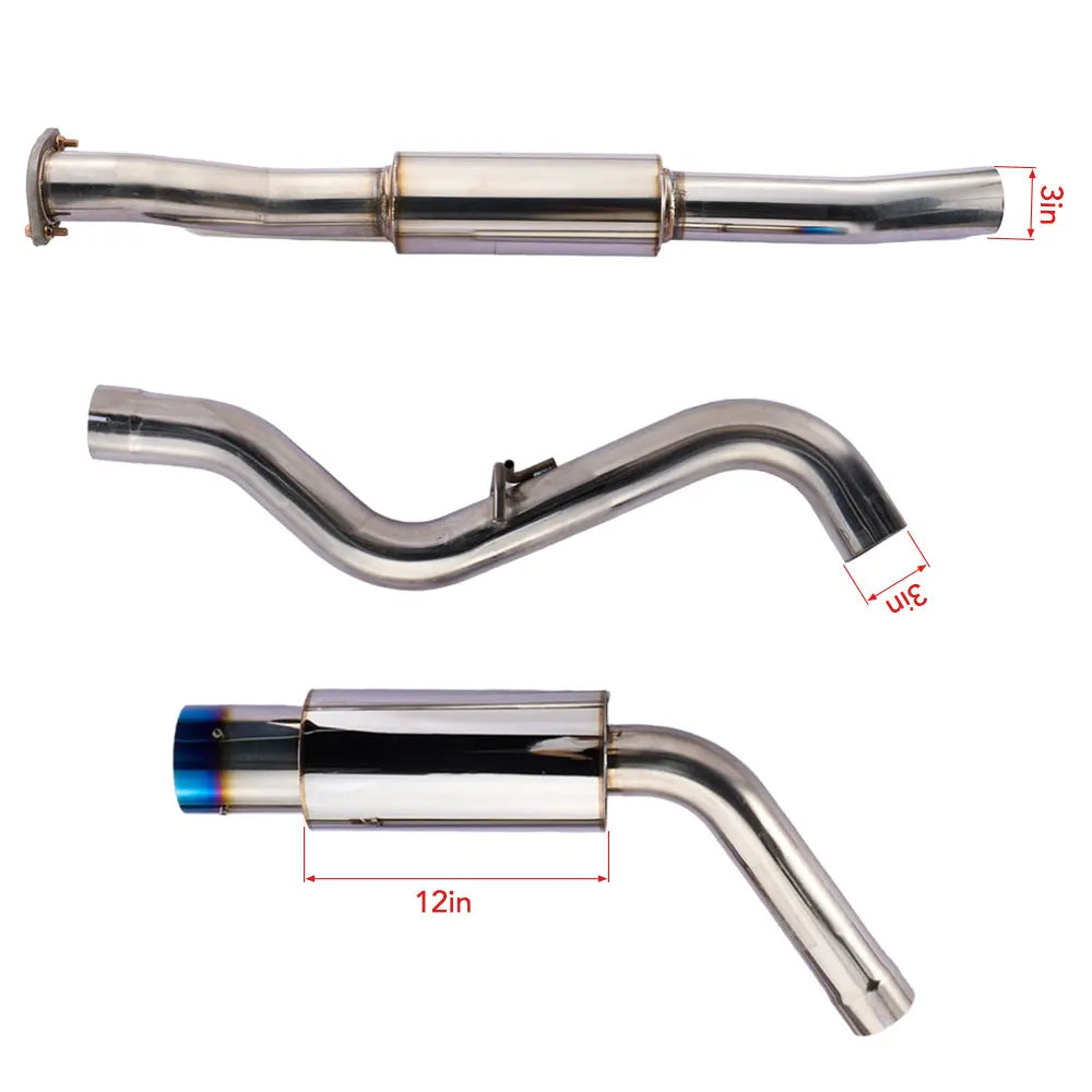 (15-21) Subaru WRX STI VA EJ257 Cat-Back Exhaust with 4" OD Burnt Tip