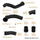 Kingman Speed® BMW 535i/640i/740i/X5/X6 N55B30 Aluminum Air/Charge/Boost Pipe Kit