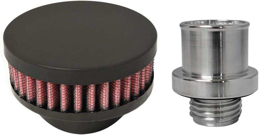 GEN III HEMI Baffled Screw-In Billet Engine Crankcase Breather Filter