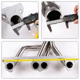 91-95 Jeep Wrangler YJ 2.5L Shorty Exhaust Header with Catless Mid-Pipe