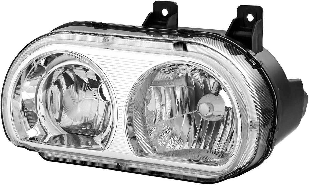 Kingman Speed® (08-14) Dodge Challenger Crystal Chrome Head Lights (Halogen)