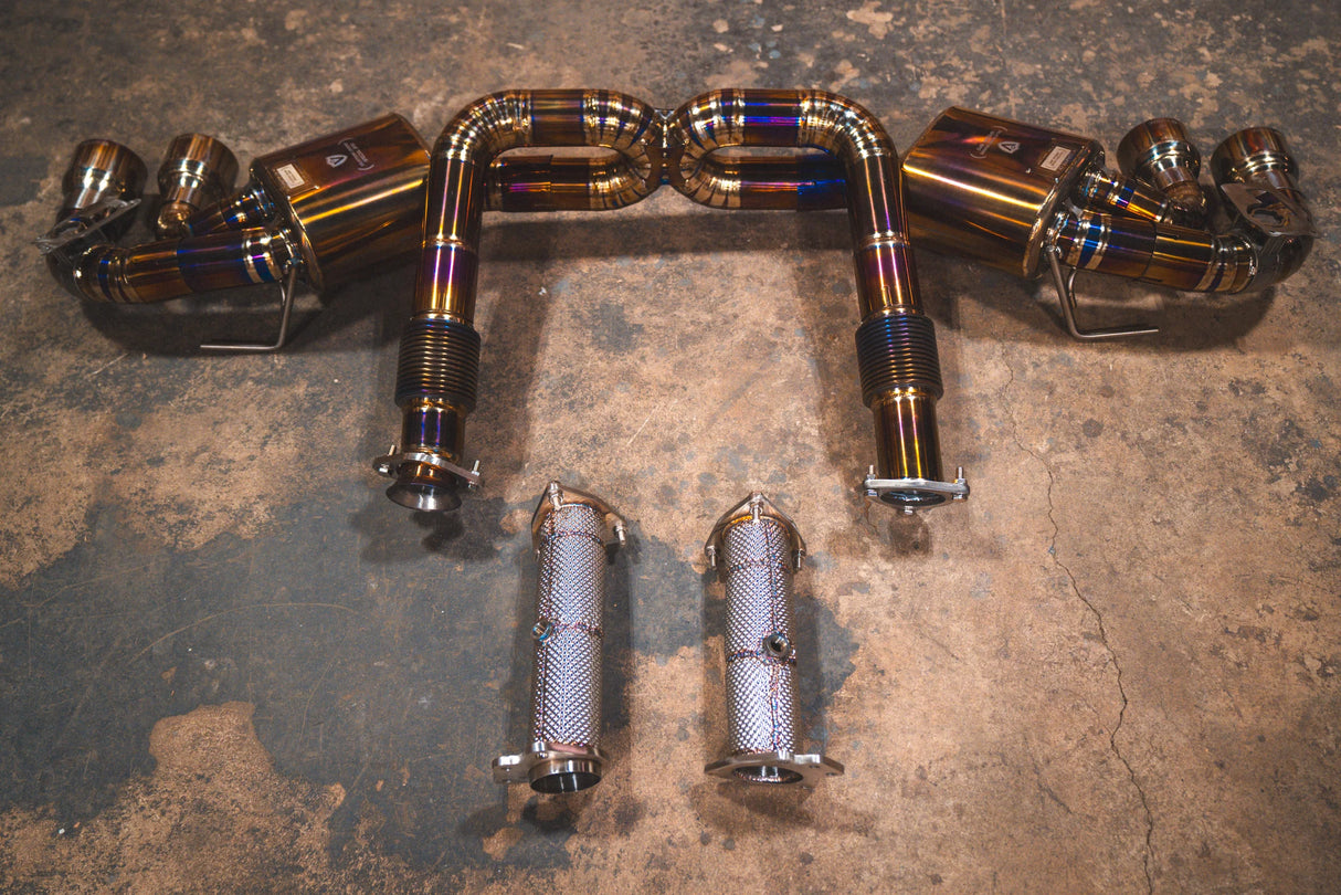 Valvetronic Designs® Corvette C8 Titanium Valved Sport Cat-Back Exhaust with 4" OD Tips